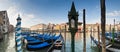 Grand Canal, Villas and Gondolas, Venice Royalty Free Stock Photo