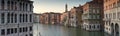 Grand Canal, Villas and Gondolas, Venice Royalty Free Stock Photo