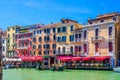 Grand Canal waterway in Venice historical city centre Royalty Free Stock Photo