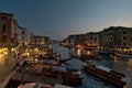 Grand Canalis a channel in Venice, Italy in the evening