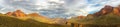 Grand Canyon Arizona Panoramic Landscape and Dramatic Stormy Sky Royalty Free Stock Photo
