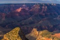 Grand Canyon, Arizona, scenery, profiled on sunset sky Royalty Free Stock Photo