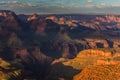 Grand Canyon, Arizona, scenery, profiled on sunset sky Royalty Free Stock Photo