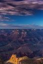 Grand Canyon, Arizona, scenery, profiled on sunset sky Royalty Free Stock Photo