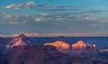 Grand Canyon, Arizona, scenery, profiled on sunset sky Royalty Free Stock Photo