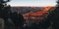 Grand Canyon, Arizona, USA at dawn sunset or sunrise from the south rim. Royalty Free Stock Photo