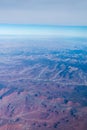 Grand canyon arizona view from an airplane Royalty Free Stock Photo