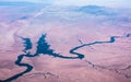 Grand canyon arizona view from an airplane