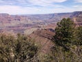 Grand Canyon Arizona view with rock layers and cliffs Royalty Free Stock Photo