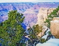 Grand Canyon, in winter, Arizona Royalty Free Stock Photo