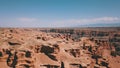 Grand canyon Charyn. Rocks from sedimentary rocks. Royalty Free Stock Photo