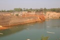 Grand canyon in Chiang Mai, Thailand. Reservoir from old soil mine.