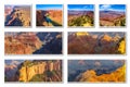 Grand Canyon collage Royalty Free Stock Photo