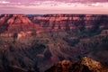 Grand canyon colorful sunrise landscape Royalty Free Stock Photo