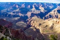 Grand Canyon deep grooves carved into earth Royalty Free Stock Photo