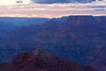 Grand Canyon dusk Royalty Free Stock Photo