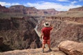 Grand Canyon hiker Royalty Free Stock Photo