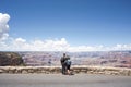 Grand Canyon hiker young couple portrait. Royalty Free Stock Photo