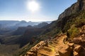 Grand Canyon Landscape Overview on Trail Royalty Free Stock Photo