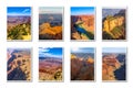 Grand Canyon landscapes collage Royalty Free Stock Photo