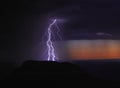 Grand Canyon Lightning Royalty Free Stock Photo
