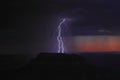 Grand Canyon Lightning Royalty Free Stock Photo