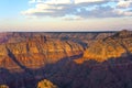Grand Canyon at Mather's point in sunset light Royalty Free Stock Photo
