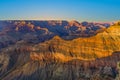 Grand Canyon at Mathers point in sunset Royalty Free Stock Photo