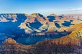 Grand Canyon at Mathers point in sunset Royalty Free Stock Photo
