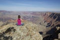 Grand Canyon Meditation Royalty Free Stock Photo