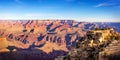 Grand canyon nation park panorama view on a sunny day. Royalty Free Stock Photo
