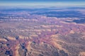 Grand Canyon National Park in Arizona, aerial view from airplane, UNESCO World Heritage Centre Geological history site. In the Uni Royalty Free Stock Photo