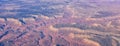 Grand Canyon National Park in Arizona, aerial view from airplane, UNESCO World Heritage Centre Geological history site. In the Uni Royalty Free Stock Photo