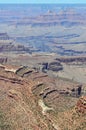 Layered Bands of Red Rock, Grand Canyon National Park, Arizona, USA Royalty Free Stock Photo