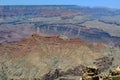 Layered Bands of Red Rock, Grand Canyon National Park, Arizona, USA Royalty Free Stock Photo