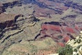 Layered Bands of Red Rock, Grand Canyon National Park, Arizona, USA Royalty Free Stock Photo