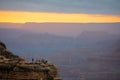 Grand Canyon National Park, Arizona: Sunset over the Grand Canyon Royalty Free Stock Photo
