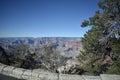 View of the Grand Canyon as Seen from a Scenic View Point on the HermitÃ¢â¬â¢s Rest Bus Line on a Bright, Clear Autumn Afternoon Royalty Free Stock Photo