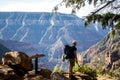 Grand Canyon National Park hiking north rim view Royalty Free Stock Photo