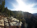 Grand Canyon National Park hiking north rim view 2 Royalty Free Stock Photo