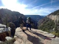 Grand Canyon National Park hiking north rim view 3 Royalty Free Stock Photo