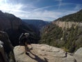 Grand Canyon National Park hiking north rim view 4 Royalty Free Stock Photo