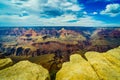 Grand Canyon National Park Mother Point and Amphitheater Royalty Free Stock Photo