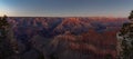 Grand Canyon National Park - South Rim Sunset Panorama - Mather Point Royalty Free Stock Photo