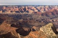 Grand Canyon National Park at Sunrise in Winter with a View from the South Rim. Royalty Free Stock Photo