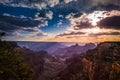 Grand Canyon North Rim Cape Royal Overlook at Sunset Royalty Free Stock Photo