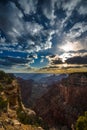 Grand Canyon North Rim Cape Royal Overlook at Sunset Royalty Free Stock Photo