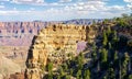 Grand Canyon north rim views Angel& x27;s window Royalty Free Stock Photo