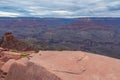 Grand Canyon - Panoramic aerial view from South Kaibab hiking trail at South Rim of Grand Canyon National Park, Arizona, USA Royalty Free Stock Photo