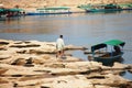 The Grand Canyon of Siam with Mekong river is name Sam Phan Bok (Three thousand holes) at Ubon Ratchathani Thailand